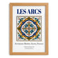 Les Arcs, France – Travel Wall Decor, set in oak frame