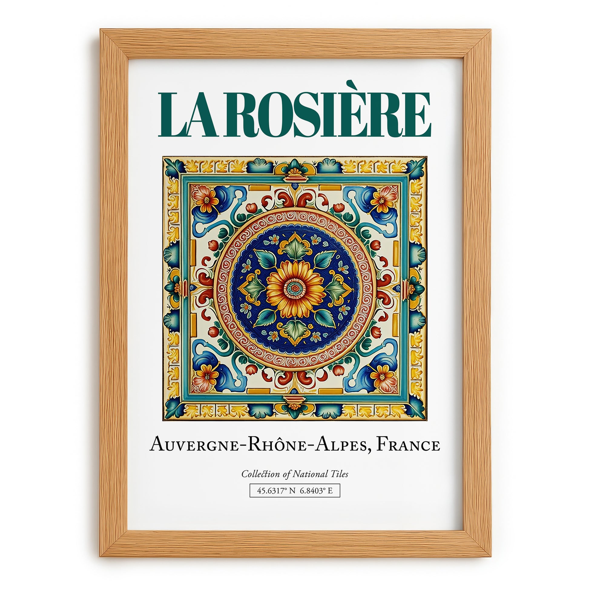 La Rosière, France – Travel Wall Decor, set in oak frame