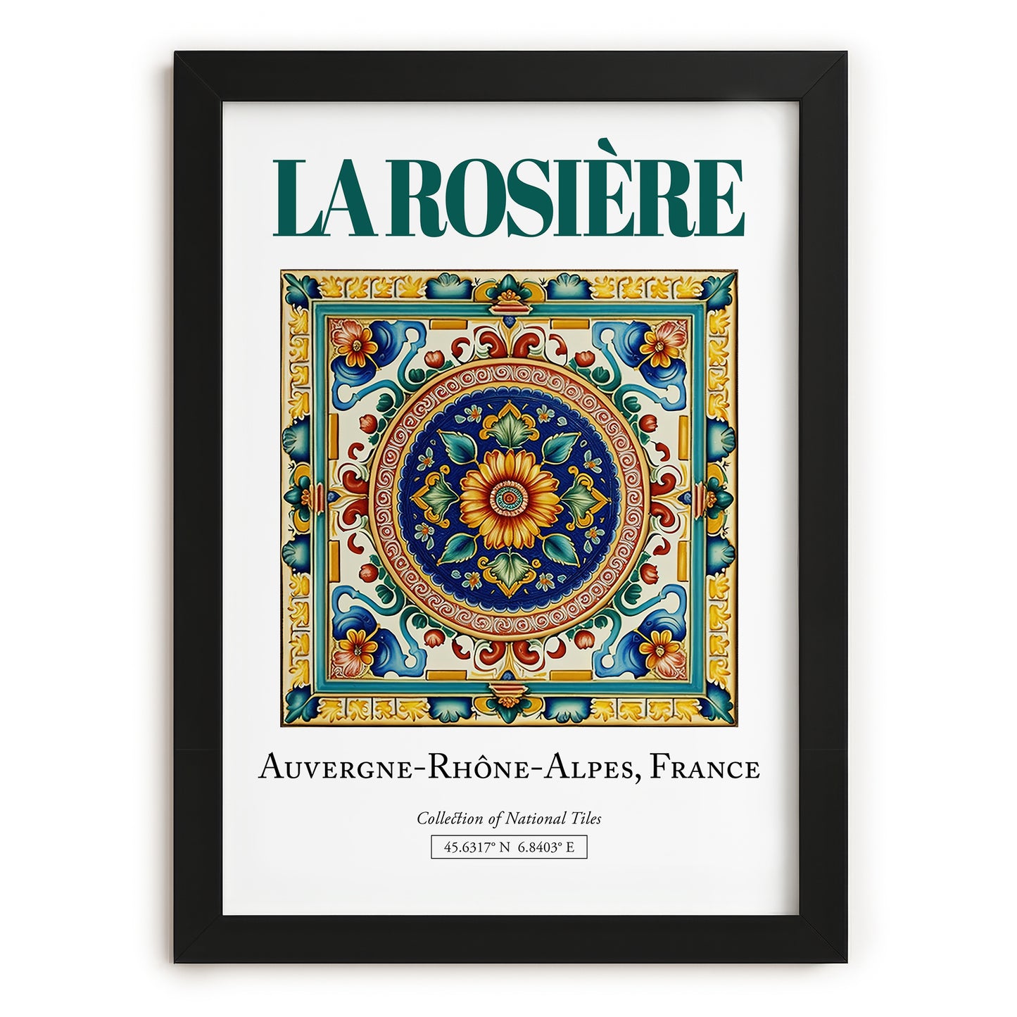 La Rosière, France – Travel Wall Decor, in sleek black frame
