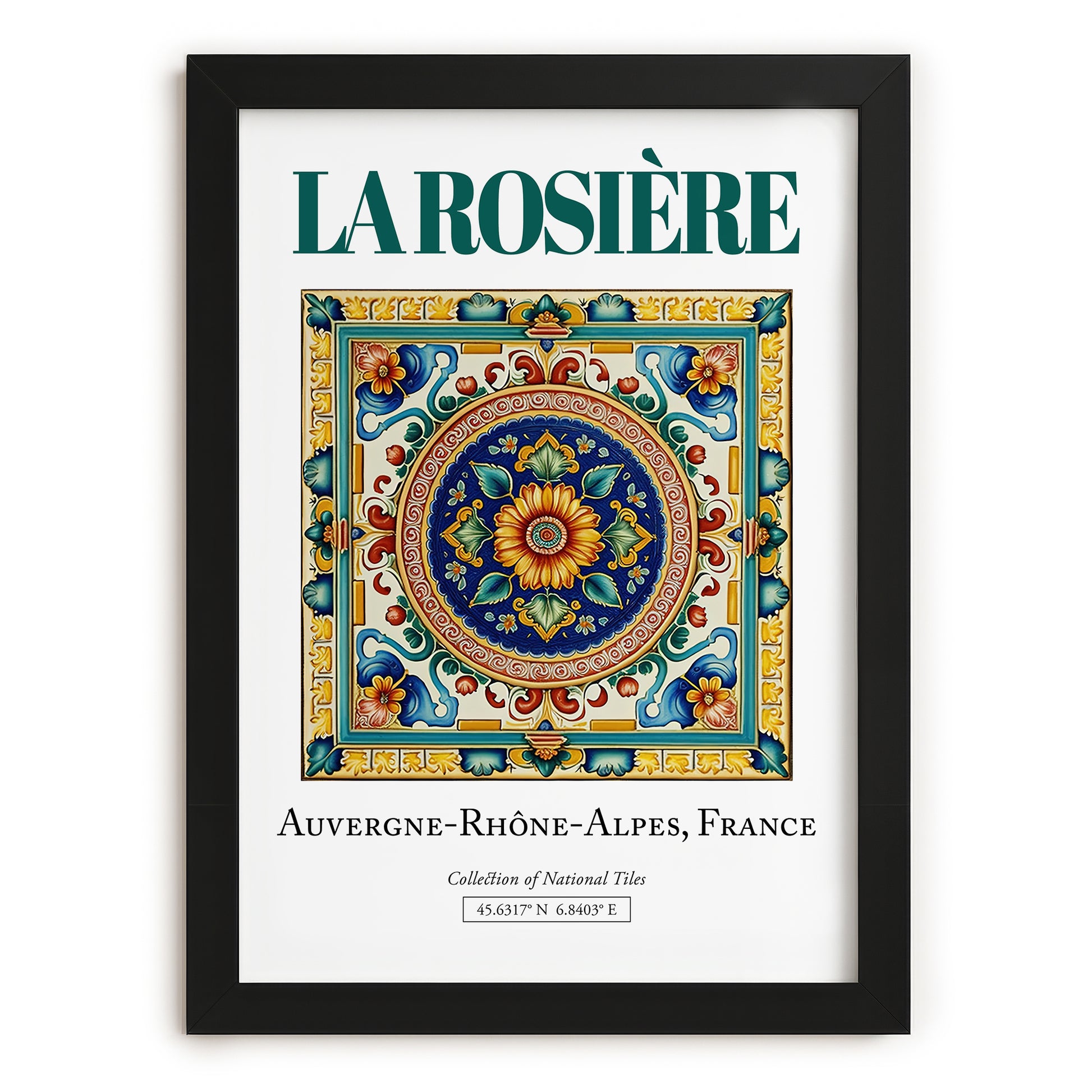 La Rosière, France – Travel Wall Decor, in sleek black frame