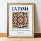 La Tania, France – Travel Print, in wooden frame leaning on the floor