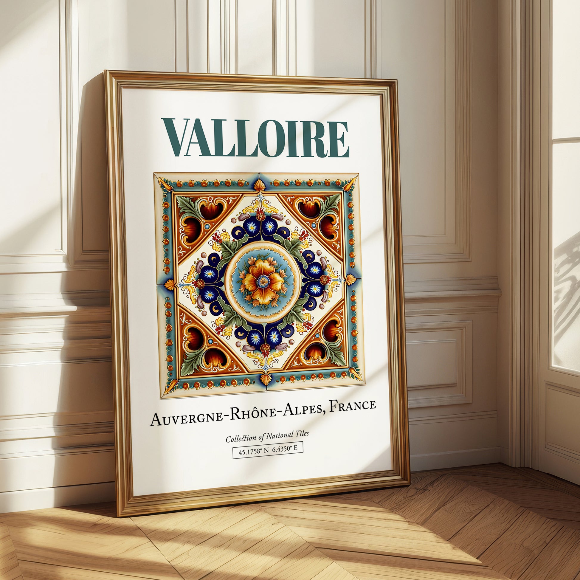 Valloire, France – Travel Print, styled in a charming Paris street view