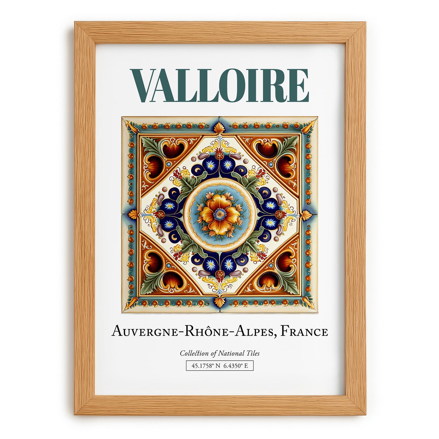 Valloire, France – Travel Print, set in oak frame