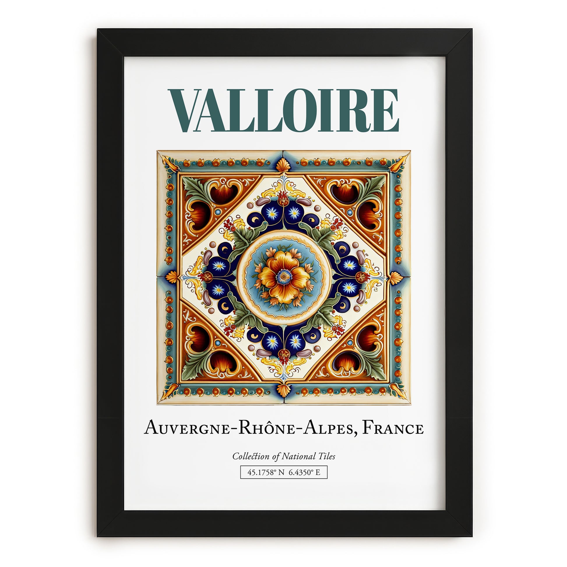 Valloire, France – Travel Print, in sleek black frame