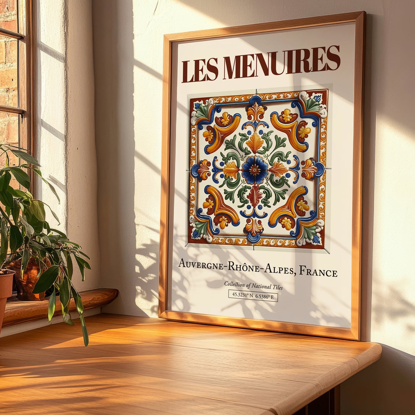 Les Menuires, France – Travel Print, clean layout with no caption