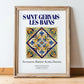 Saint-Gervais-les-Bains, France – Away From Home Poster, in wooden frame leaning on the floor