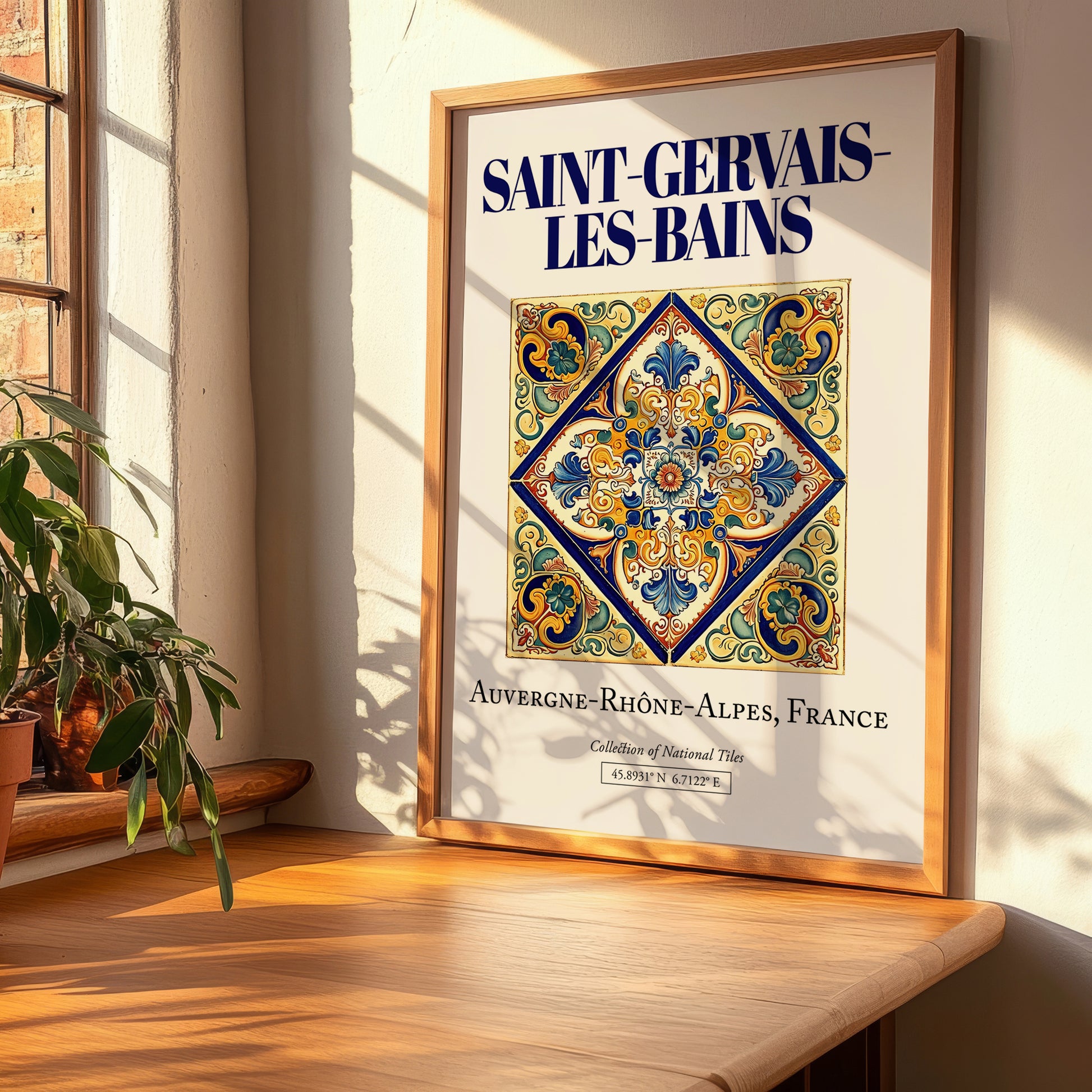 Saint-Gervais-les-Bains, France – Away From Home Poster, clean layout with no caption