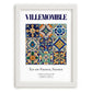 Villemomble, France – Minimalist Travel Print, placed in minimal white frame