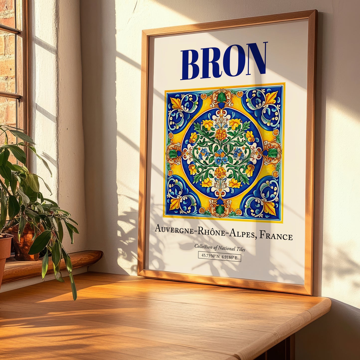 Bron, France – Travel Print, clean layout with no caption