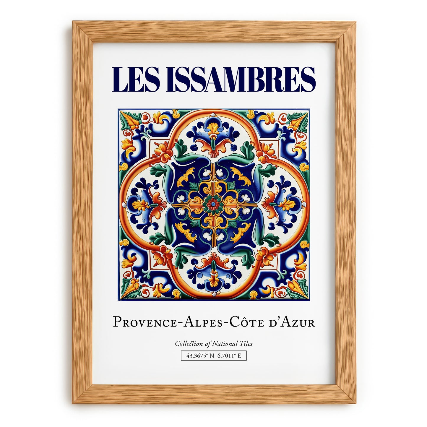 Les Issambres, France – Travel Memories Wall Print, set in oak frame