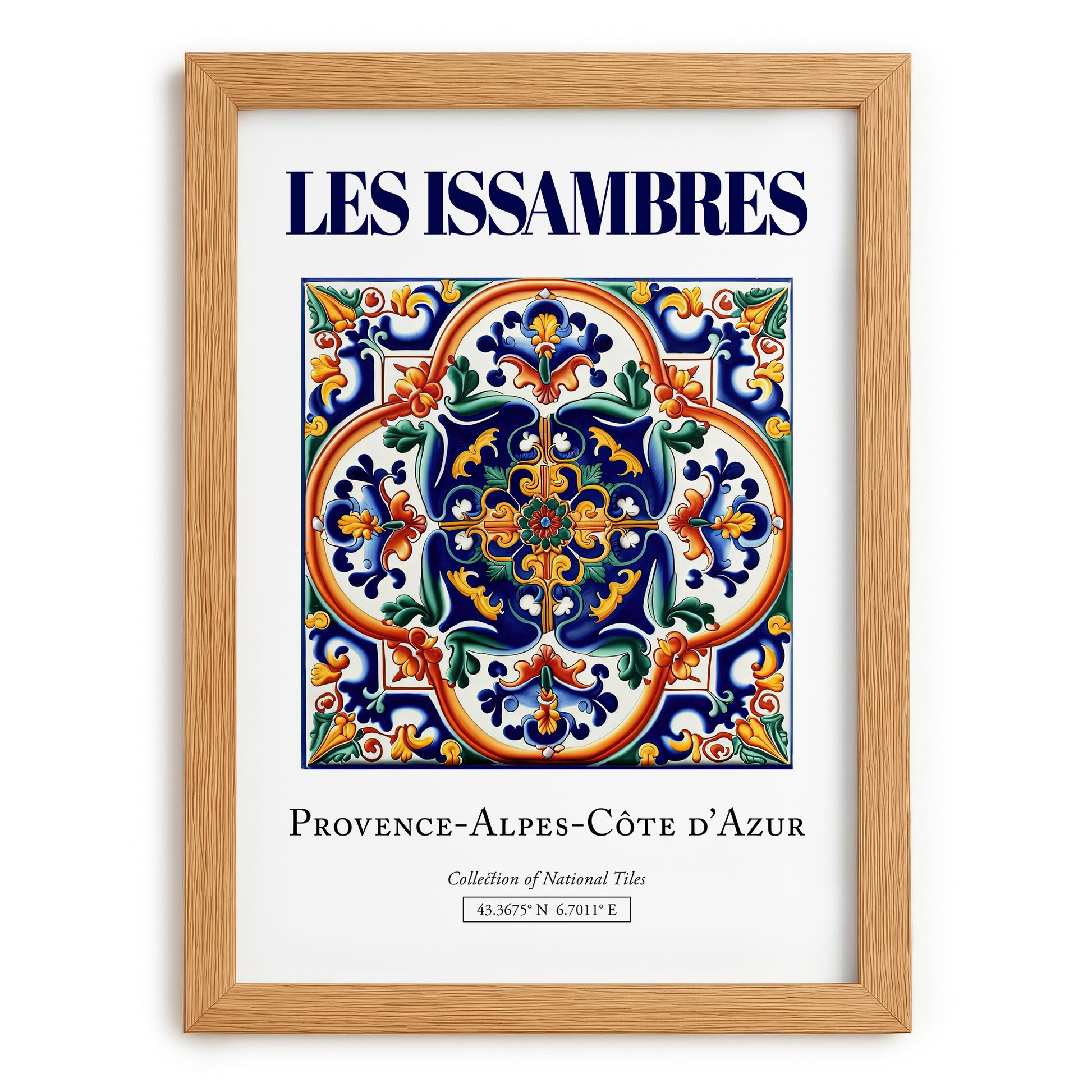 Les Issambres, France – Travel Memories Wall Print, set in oak frame