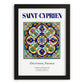 Saint-Cyprien, France – World Heritage Travel Poster, in sleek black frame