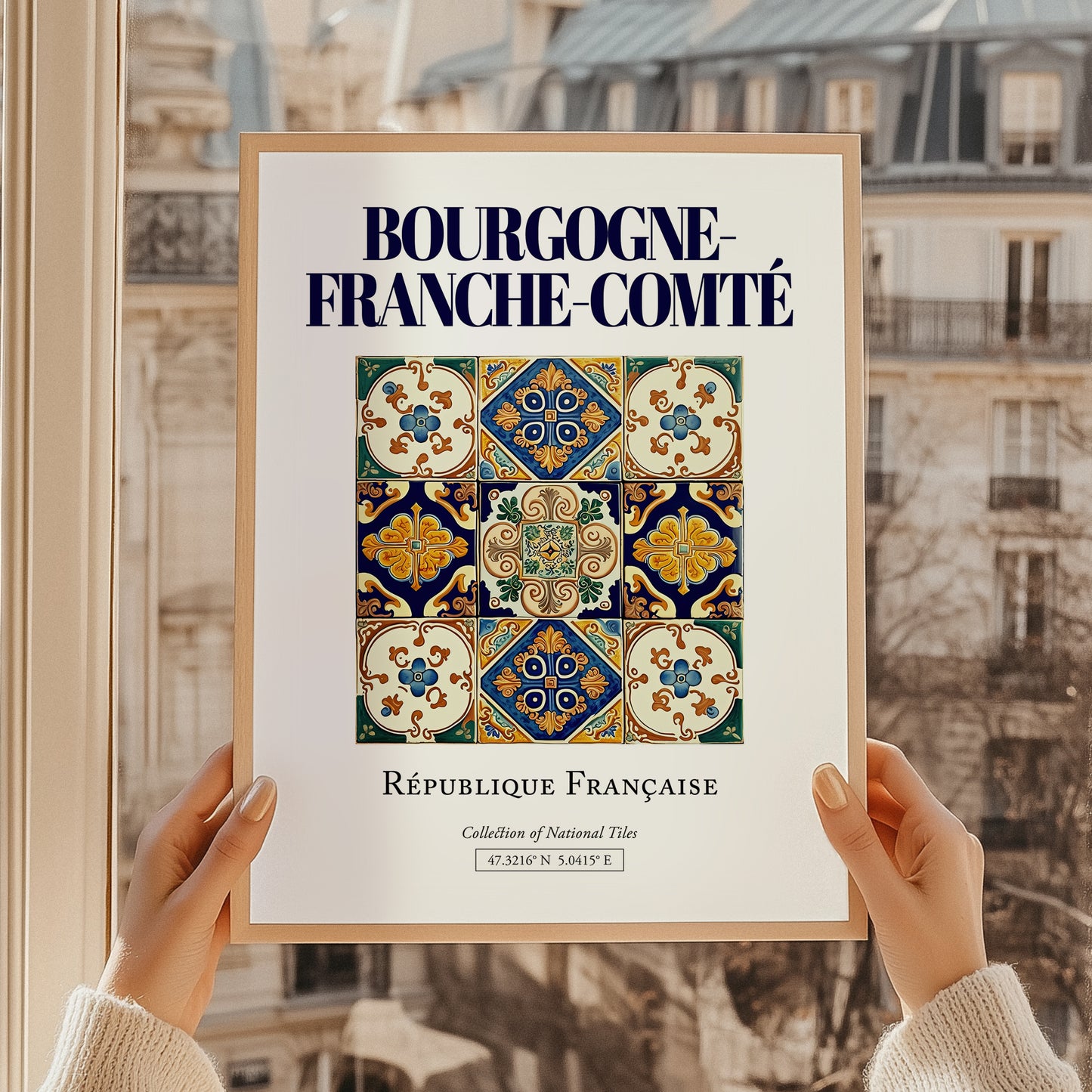 Bourgogne-Franche-Comté, France – Historic Cities Art Print
