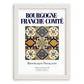 Bourgogne-Franche-Comté, France – Historic Cities Art Print, placed in minimal white frame
