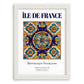 Île-de-France, France – World Heritage Travel Poster, placed in minimal white frame