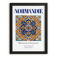 Normandie, France – Travel Print, in sleek black frame