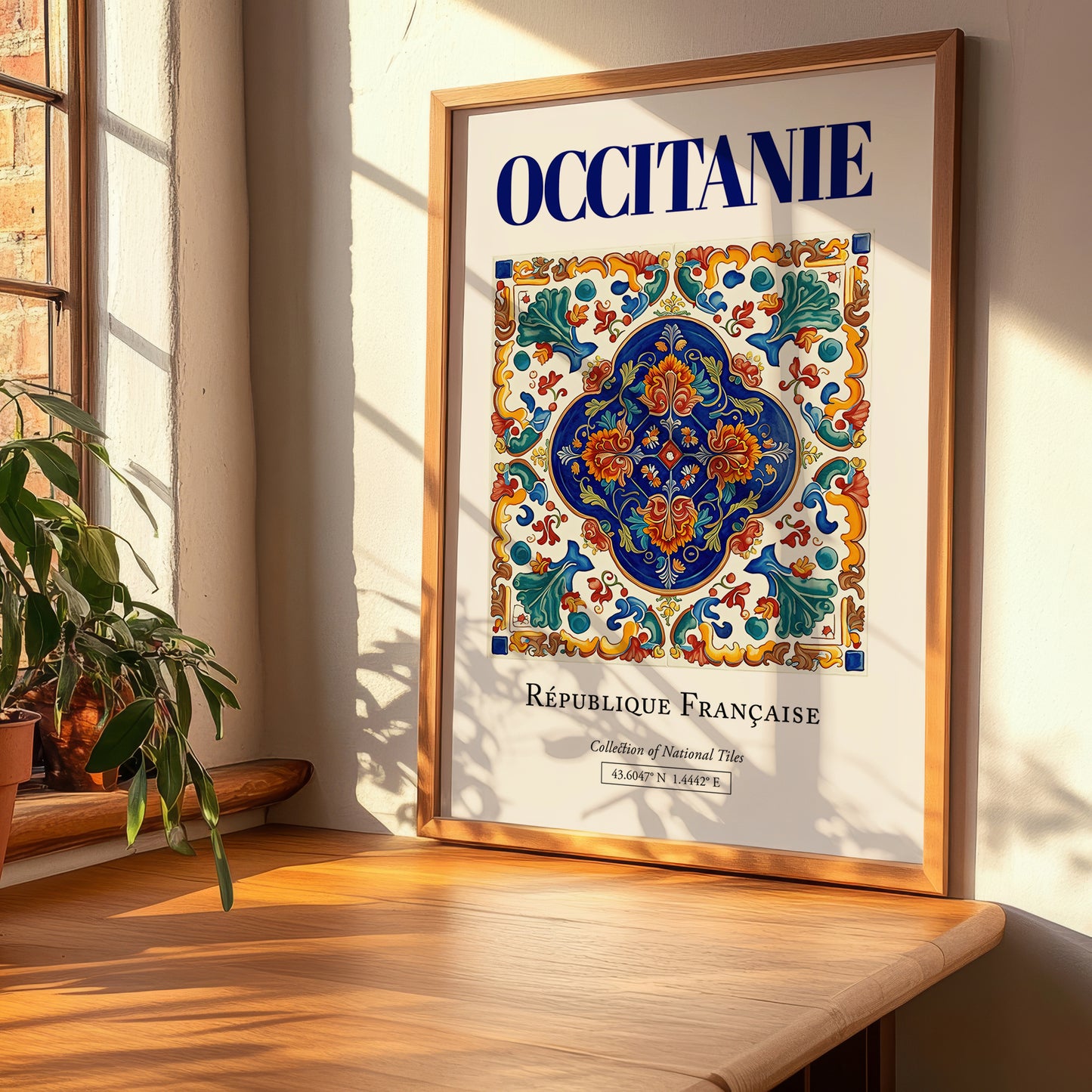 Occitanie, France – Architectural Travel Art, clean layout with no caption