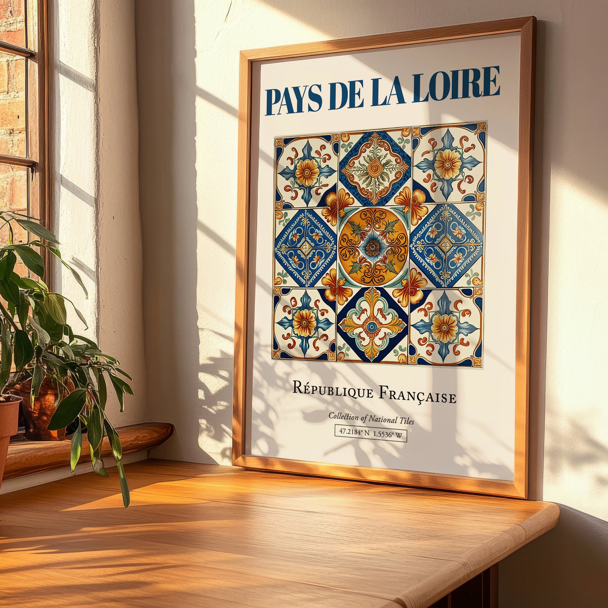 Pays de la Loire, France – Travel Poster, clean layout with no caption