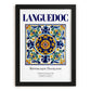 Languedoc, France – Travel Poster, in sleek black frame