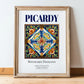 Picardy, France – Travel Wall Decor, in wooden frame leaning on the floor