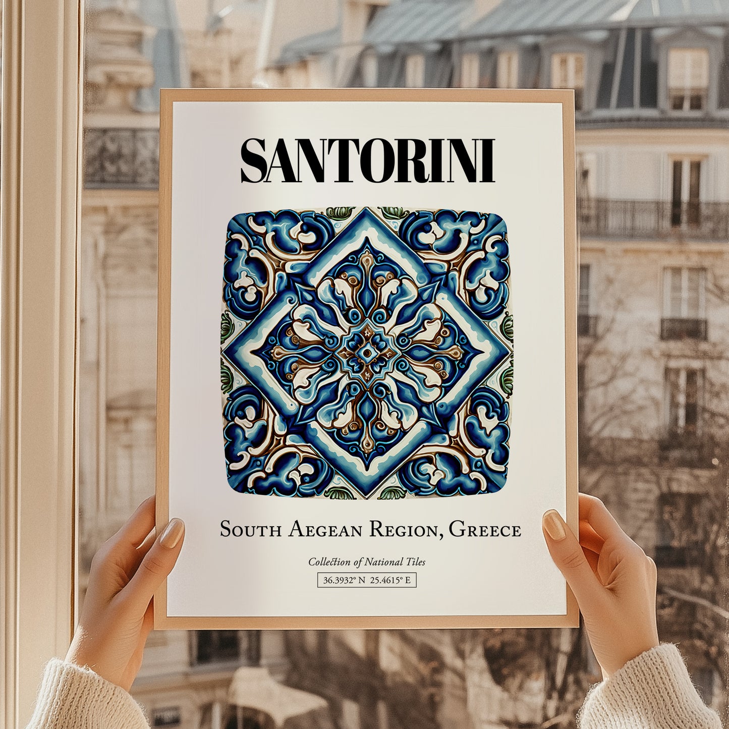 Santorini, Greece – Travel Poster