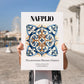 Nafplio, Greece – Wanderlust-Inspired Poster, no-text version framed in wood