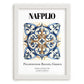 Nafplio, Greece – Wanderlust-Inspired Poster, placed in minimal white frame