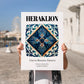 Heraklion, Greece – Travel Wall Art, no-text version framed in wood