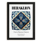 Heraklion, Greece – Travel Wall Art, in sleek black frame