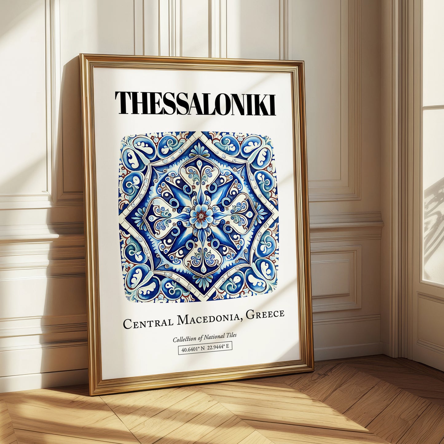 Thessaloniki, Greece – Cultural Heritage Wall Art, styled in a charming Paris street view