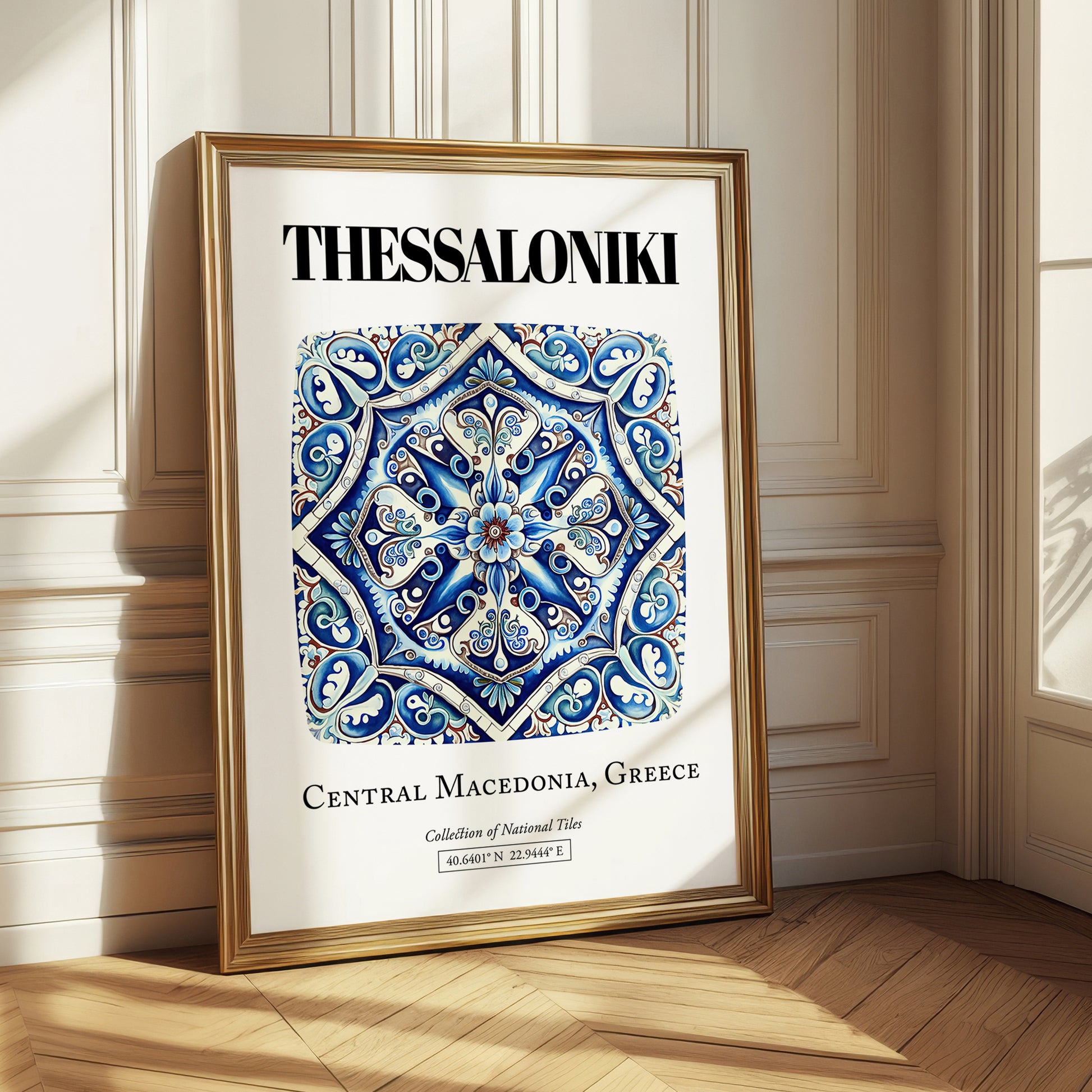 Thessaloniki, Greece – Cultural Heritage Wall Art, styled in a charming Paris street view