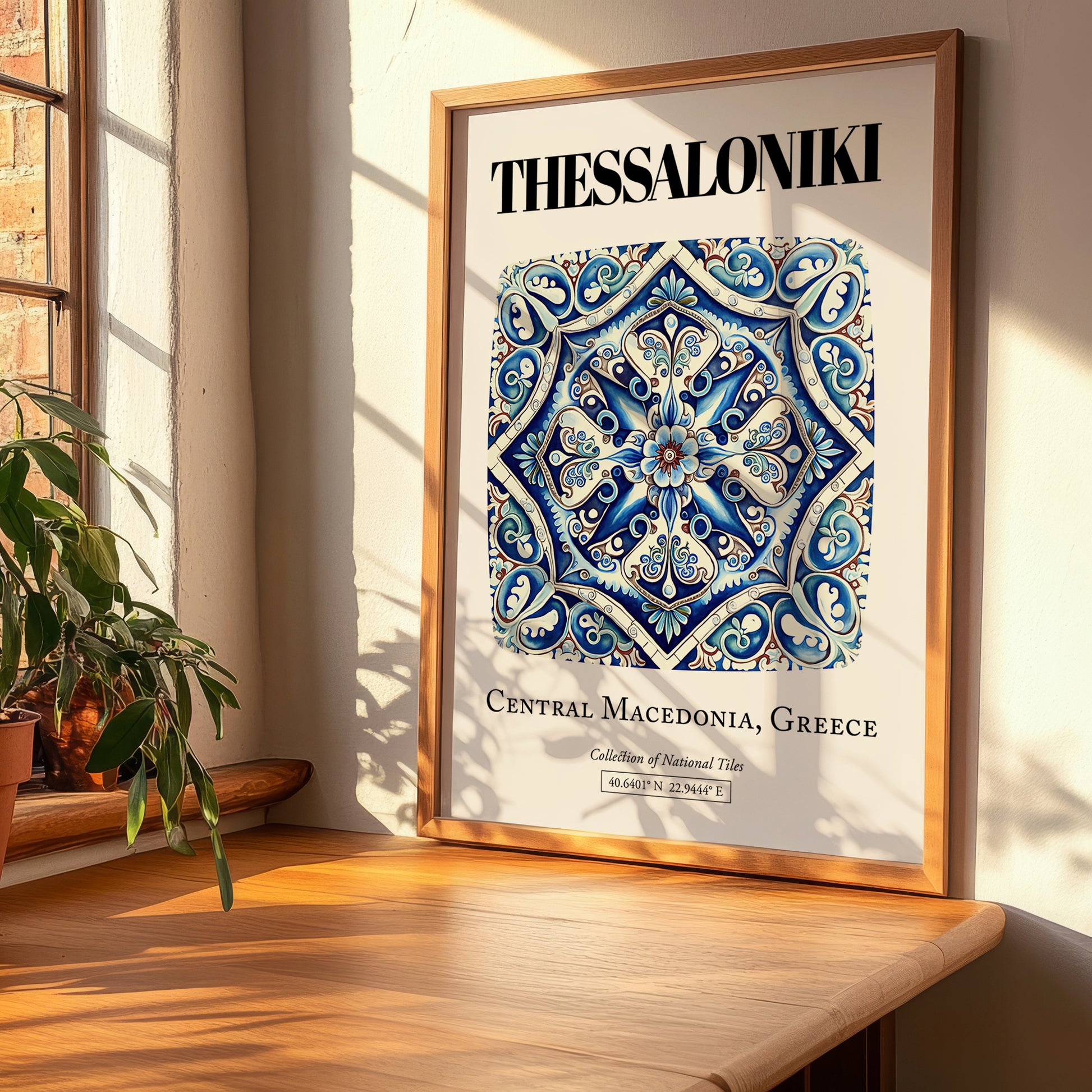 Thessaloniki, Greece – Cultural Heritage Wall Art, clean layout with no caption