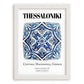 Thessaloniki, Greece – Cultural Heritage Wall Art, placed in minimal white frame