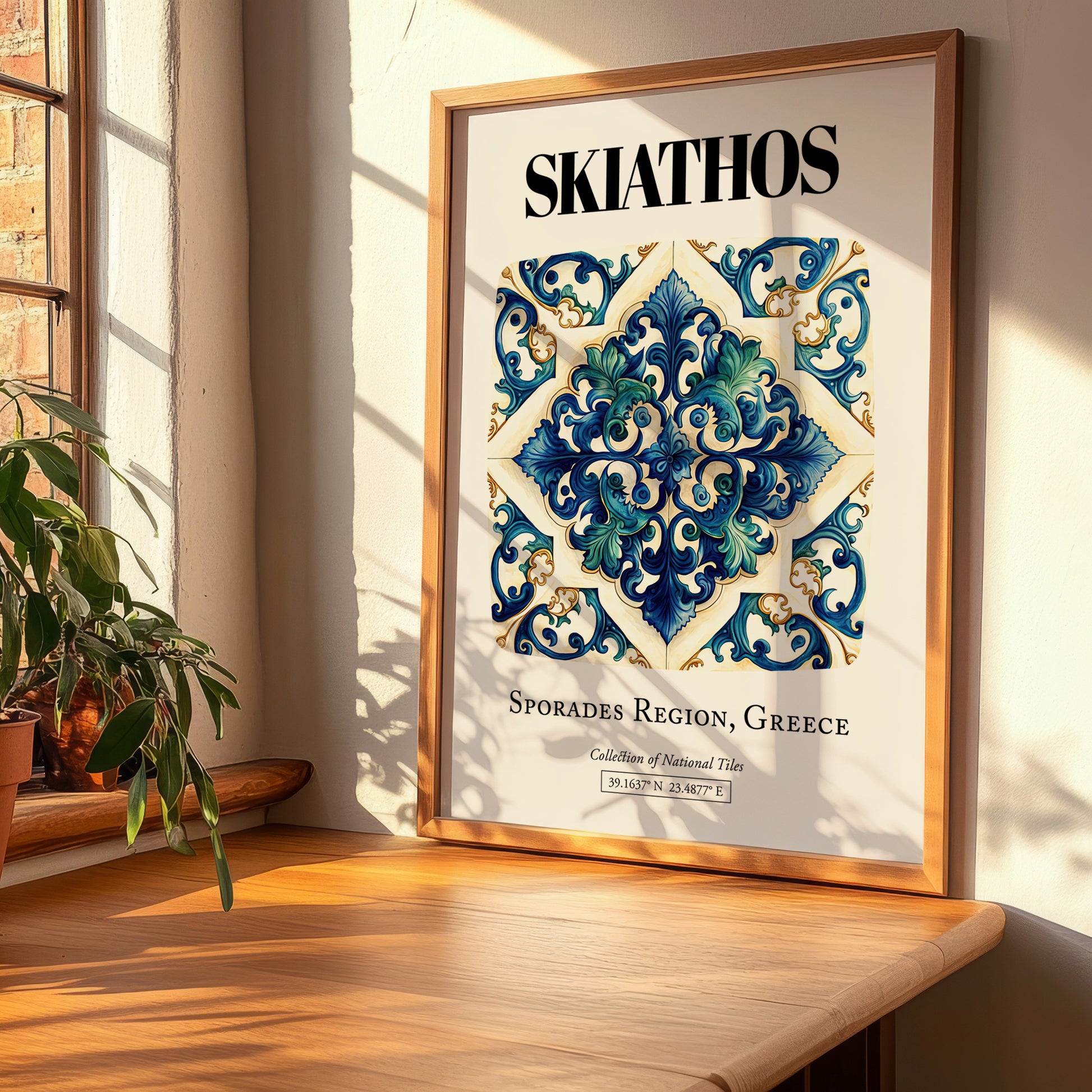 Skiathos, Greece – World Travel Art, clean layout with no caption