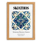 Skiathos, Greece – World Travel Art, set in oak frame