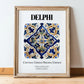 Delphi, Greece – Global Wall Art, in wooden frame leaning on the floor