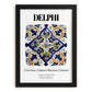 Delphi, Greece – Global Wall Art, in sleek black frame