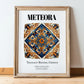 Meteora, Greece – Cityscape Wall Art, in wooden frame leaning on the floor