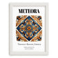 Meteora, Greece – Cityscape Wall Art, placed in minimal white frame