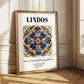 Lindos, Greece – Travel Wall Decor, styled in a charming Paris street view
