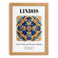 Lindos, Greece – Travel Wall Decor, set in oak frame