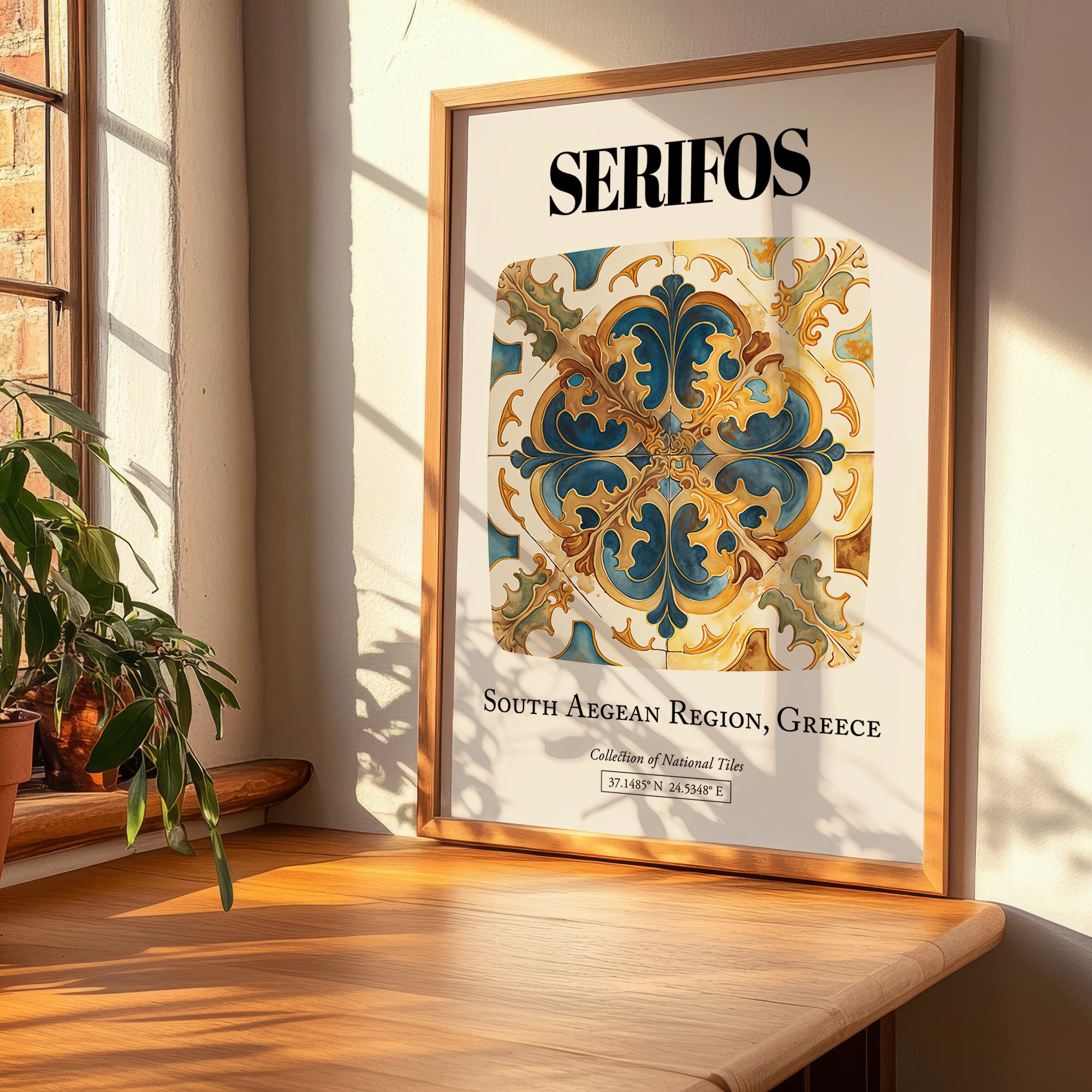 Serifos, Greece – Travel Print, clean layout with no caption