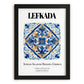 Lefkada, Greece – Travel Poster, in sleek black frame