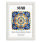 Symi, Greece – Global Wall Art, placed in minimal white frame