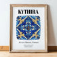 Kythira, Greece – Travel Wall Art, in wooden frame leaning on the floor
