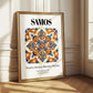 Samos, Greece – Country Culture Poster, styled in a charming Paris street view