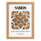 Samos, Greece – Country Culture Poster, set in oak frame