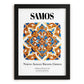 Samos, Greece – Country Culture Poster, in sleek black frame