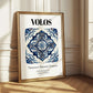 Volos, Greece – Travel Poster, styled in a charming Paris street view