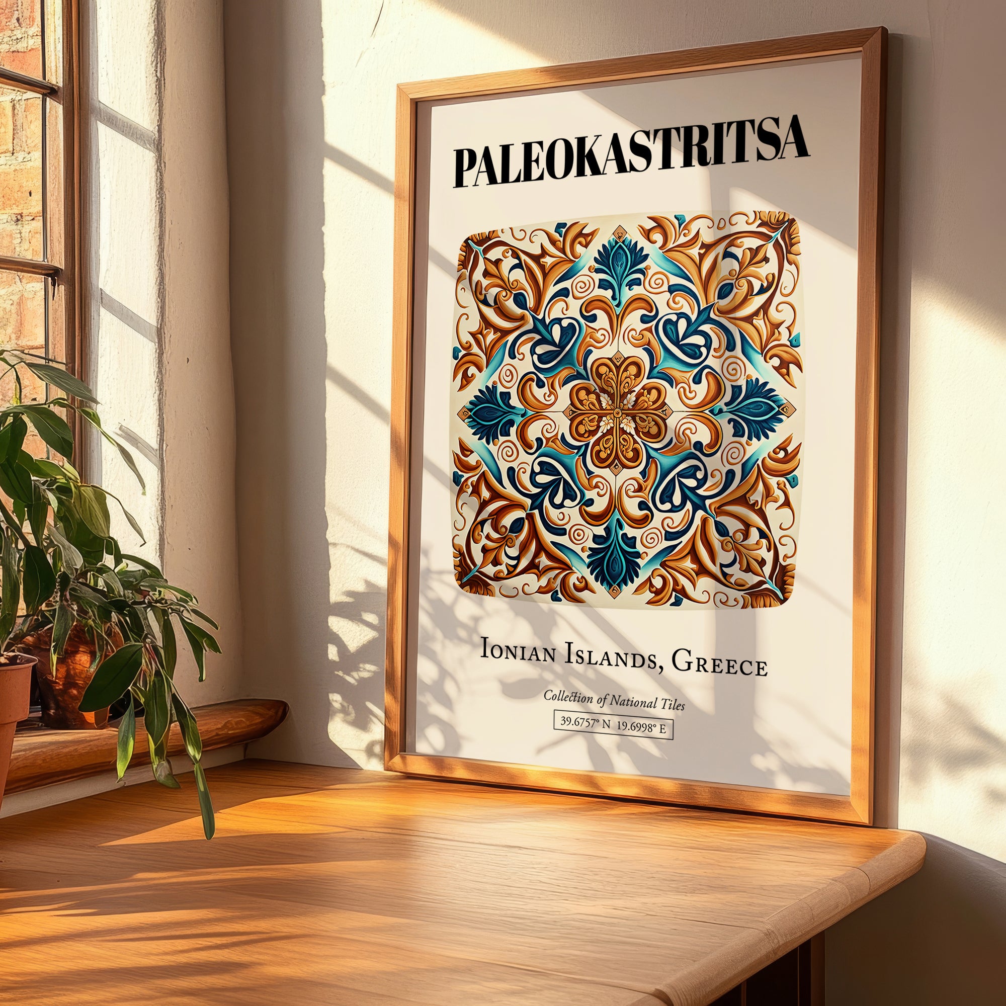 Paleokastritsa, Greece – Travel Wall Art, clean layout with no caption